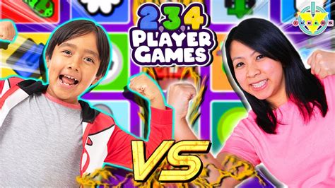 2 3 4 Player Mini Games Ryan Vs Mommy Youtube