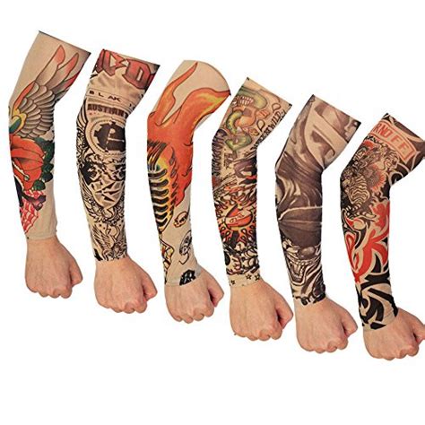 Kit 6 Pares De Manguito Manga Tattoo Tatuagem Falsa Shopee Brasil