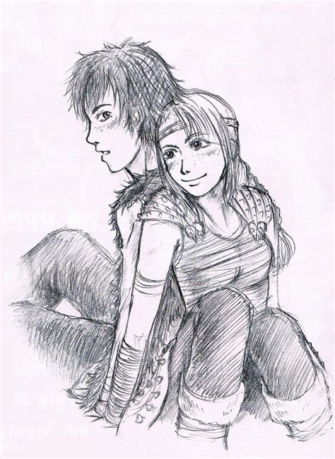 Hiccup and Astrid by 44lol on DeviantArt