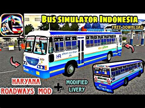 Haryana Roadways Bus Mod For Bus Simulator Indonesia Haryana