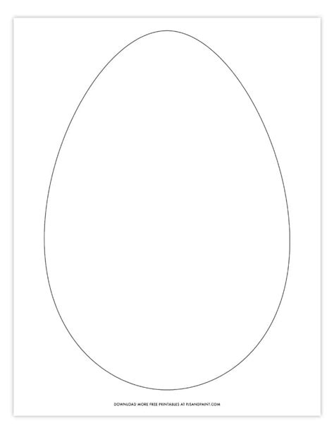 Free Printable Large Easter Egg Pattern