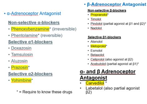 Adrenergic Pharmacology Flashcards Quizlet