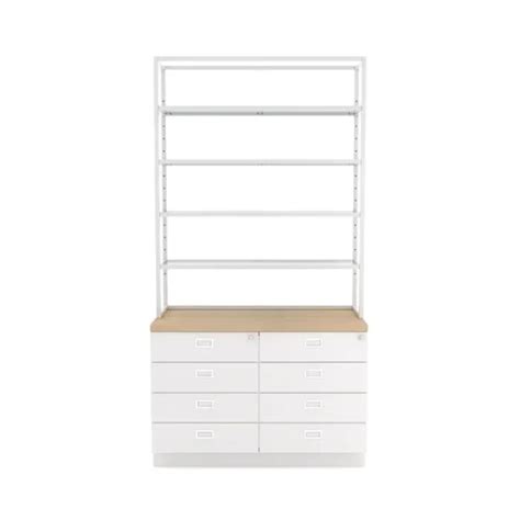 Deluxe Cash Wrap Retail Counter Drawer Unit W Retail Shelving Unit