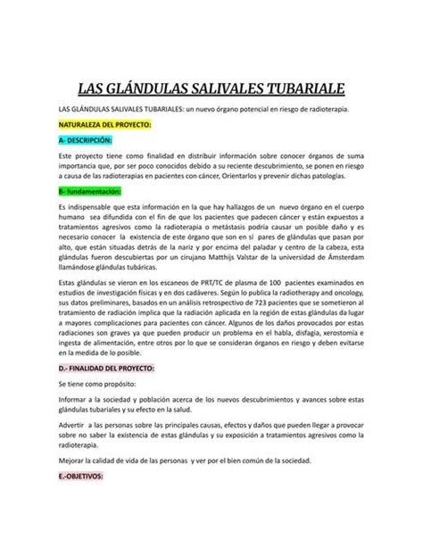 LAS GLANDULAS SALIVALES TUBARIALES Sociologia Jorge Carlos UDocz