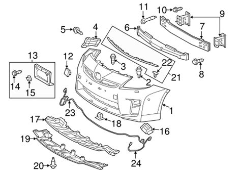 Genuine Oem Bumper Components Front Parts For Toyota Prius