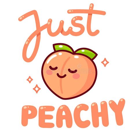 Just peachy peach drawing stock vector. Illustration of juicy - 174225095