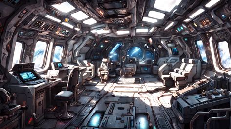 Dirty sci-fi ship interior by ExeOmnia - Playground