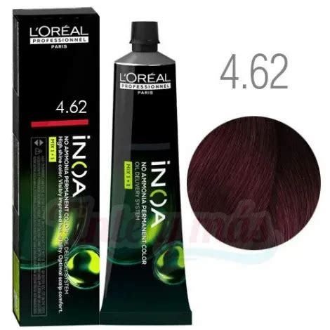 Tinte L Oreal INOA Sin Amoniaco Nº 4 62 NUEVOS TONOS