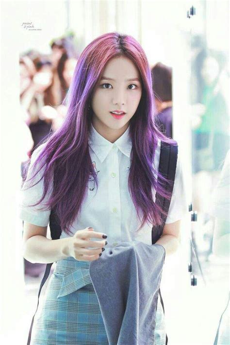 Jisoos Purple Hair 😍💜 Blink 블링크 Amino