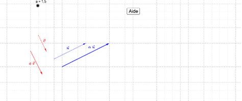 Produit d un réel par une somme de deux vecteurs GeoGebra