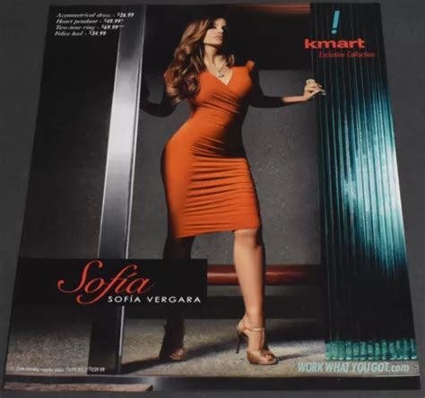 2012 PRINT AD Sexy Heels Fashion Long Legs Lady Brunette Kmart Sofia Vergara Art 10 20