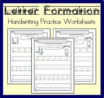 Letter Formation Handwriting Practice Worksheets | Handwriting practice ...