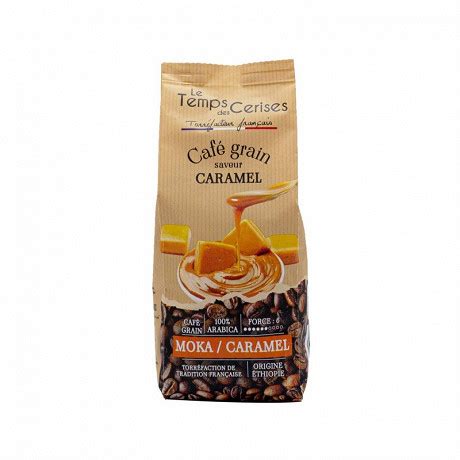 Le temps des cerises café grains saveur caramel 225g