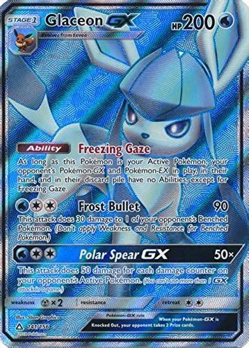 Amazon Pokemon Glaceon GX 141 156 Full Art Ultra Rare Sun