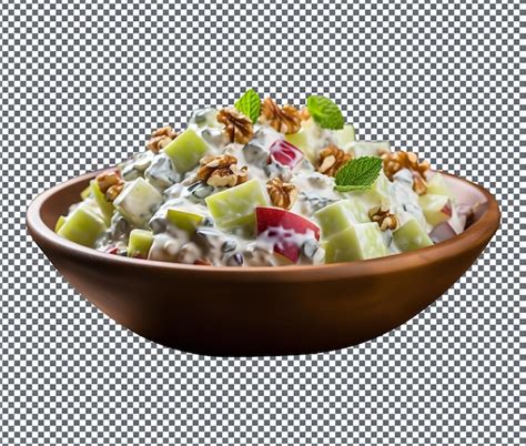 Premium Psd Yummy And Delicious Waldorf Salad Isolated On Transparent