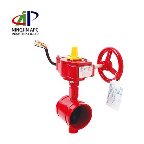 China Fm Ul Fire Sprinkler System Psi Grooved Butterfly Valve With