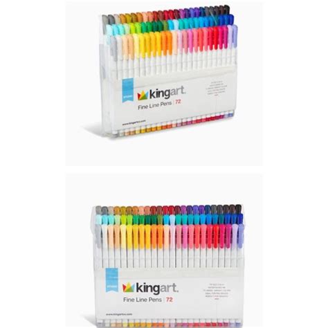 SALE KINGART Fine Line Ink Pens 72 Unique Colors Piece Shopee