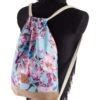 Blue Floral Sports Bag Turnbeutel Sportbeutel Manufaktur