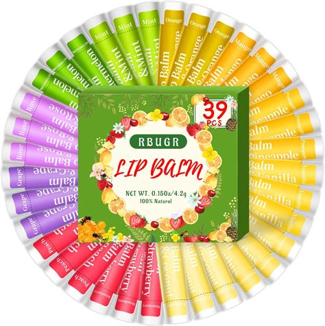 amazoncom rbugr  pack  lip balm  flavored lip balm  bulk