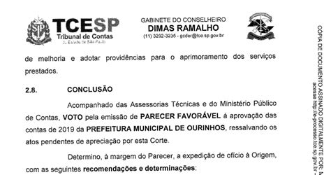 Vereadores Votam Hoje Parecer Do Tce S Contas Da Prefeitura De