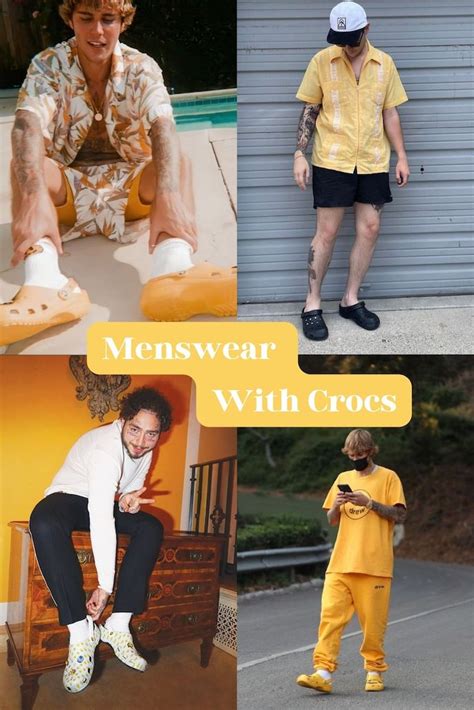 53 Crocs Outfit Ideas Youll Wear All Year Crocs Outfit Mens Outfits Crocs