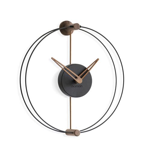 Horloge Murale Nano Black Oak Nomon