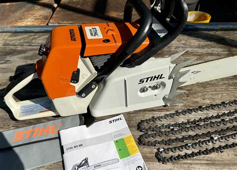 Mint Condition Stihl MS 880 Magnum Chainsaw W 41 Bar 3 Chains For