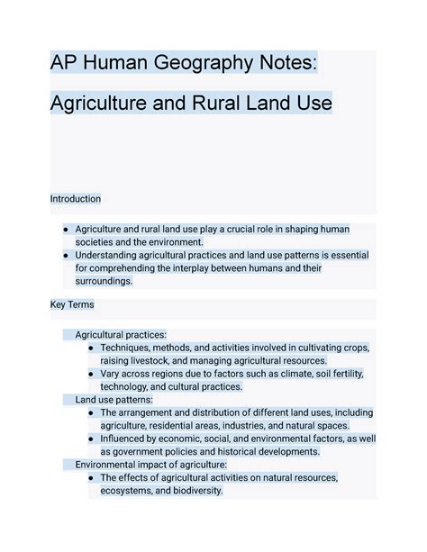 Mediterranean Agriculture Ap Human Geography 5