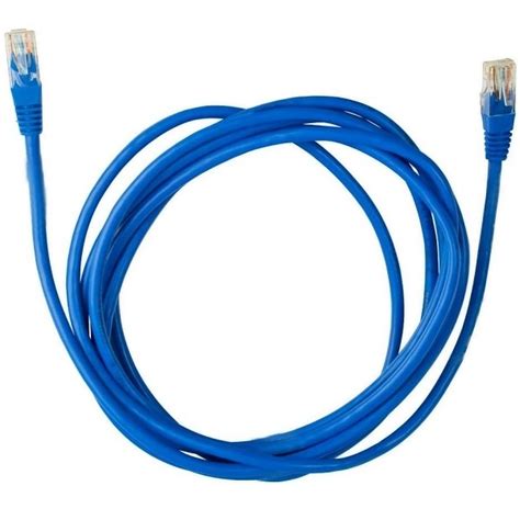 Cabo De Rede Plus Cable Pc Eth6e5001 Patch Cord Cat6 Azul 5 0m Leroy