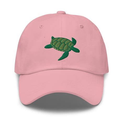 Sea Turtle Hat Sea Turtle Embroidered Baseball Cap Turtle Etsy