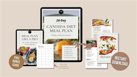 28 Day Candida Diet Meal Plan Recipes Bonus Meal Planning Guide