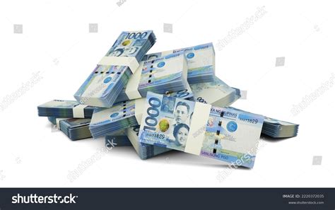 3d Stack Philippine Peso Notes Stock Illustration 2220372035 | Shutterstock