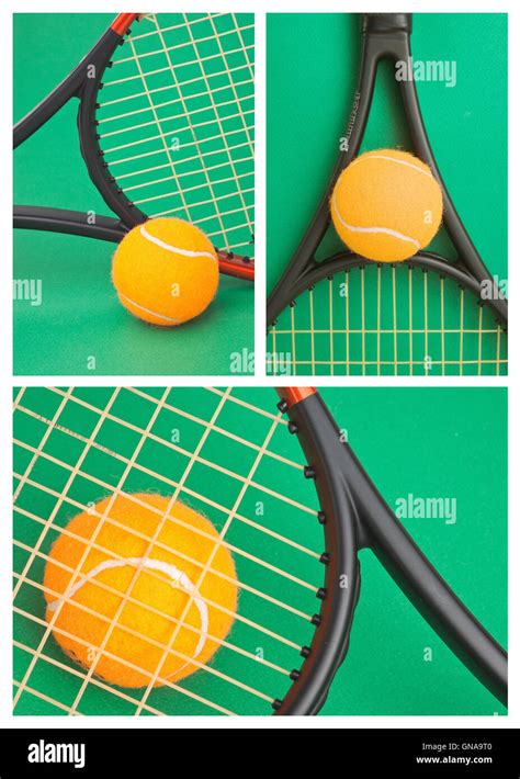 tennis racket and a ball Stock Photo - Alamy