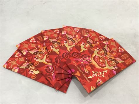 Ocbc Premier Set Cny Ang Pow Red Packet Hong Bao Hobbies Toys