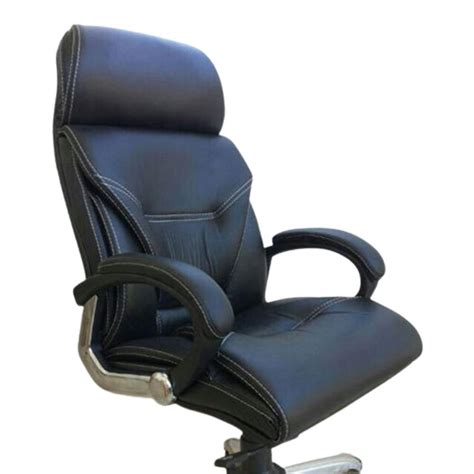 High Back Black Leather Director Chair Fixed Arm At Rs In Noida