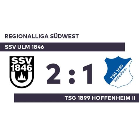 Ssv Ulm 1846 Tsg 1899 Hoffenheim Ii Bradara Sichert Den Arbeitssieg