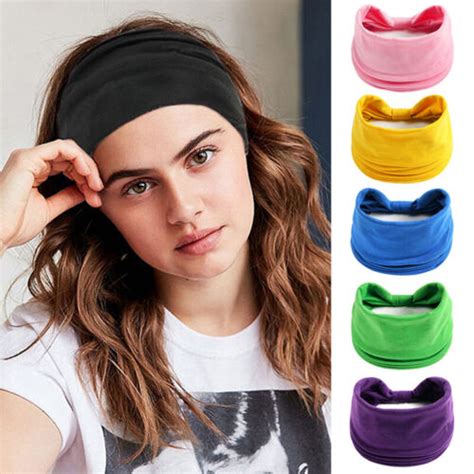 Breite Boho Stirnbänder Für Frauen Elastischer Turban Mit Vintage