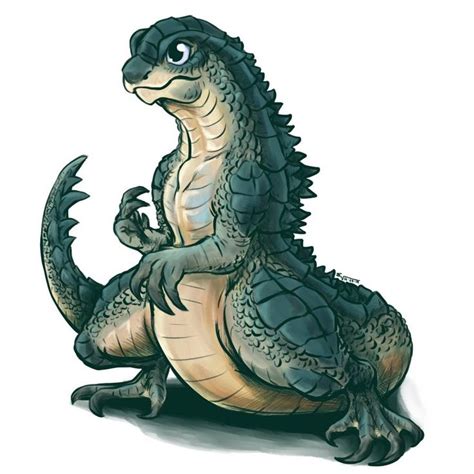 Baby Godzilla By Absoluteweapon On Deviantart Godzilla Kaiju Art