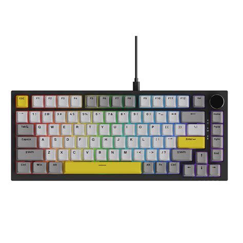 Ajazzak820 75 Wired Rgb Hot Swap Mechanical Keyboard With Volume Desertcart South Africa