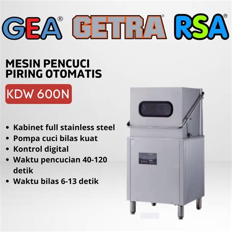 Jual Mesin Pencuci Piring Getra Kdw N Commercial Dishwasher Garansi