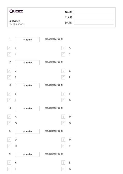 50+ Alphabet Charts worksheets for 8th Class on Quizizz | Free & Printable