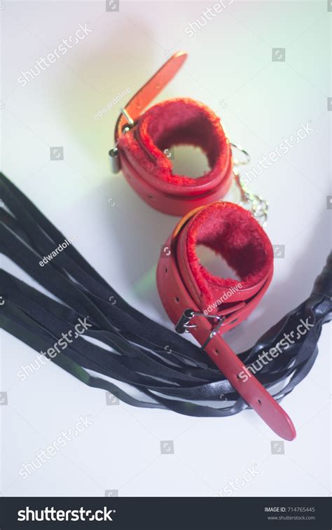 Bondage Sadomasochism Sex Games Erotic Handcuffs Stock Photo