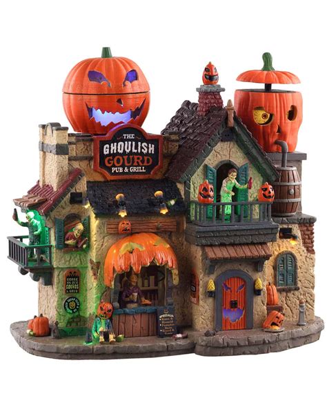 Lemax Spooky Town The Ghoulish Gourd Pub Grill Horror Shop