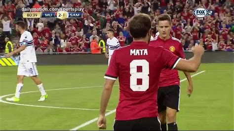 Juan Mata Goal Hd Manchester United 2 1 Sampdoria 02 08 2017