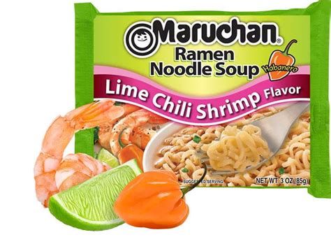 24 Packs Maruchan Lime Chili Shrimp Instant Ramen 3 Oz Walmart