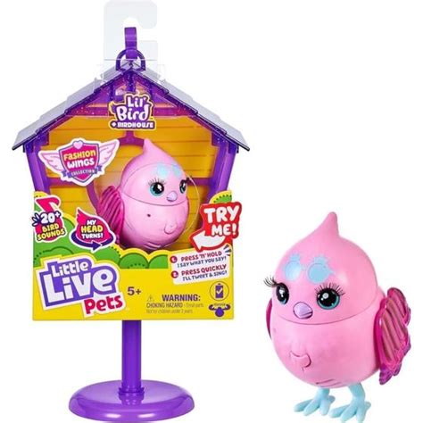 Little Live Pets Passarinho - Little Live Pets Passarinho na Gaiola Princess Polly FUN - Bonecos ...