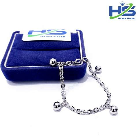 Jual Gelang Tangan Atau Kaki Bayi Anak Perak Asli Silver 925 Lapis Emas