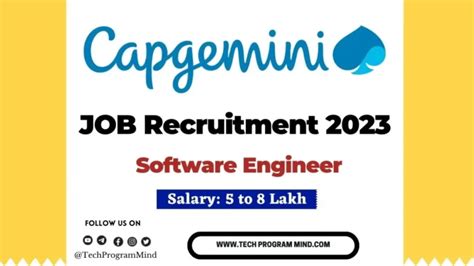 Capgemini Software Engineer Recruitment 2023 Capgemini Off Campus