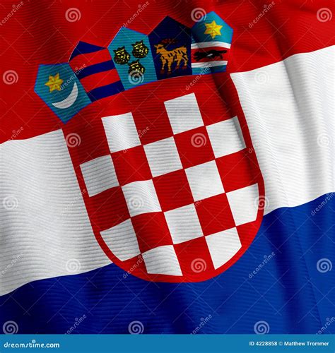 Croatian Flag Closeup Royalty Free Stock Photos Image 4228858