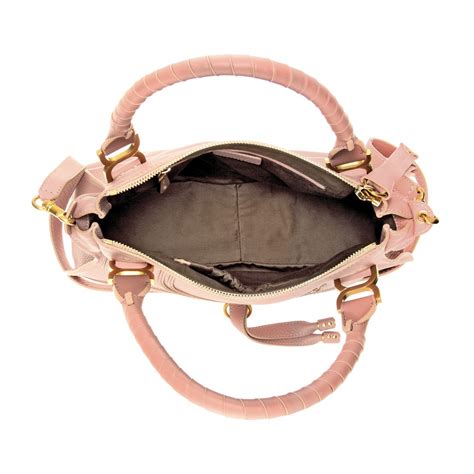 Chloé Marcie Medium Leather Shoulder Bag in Pink Lyst